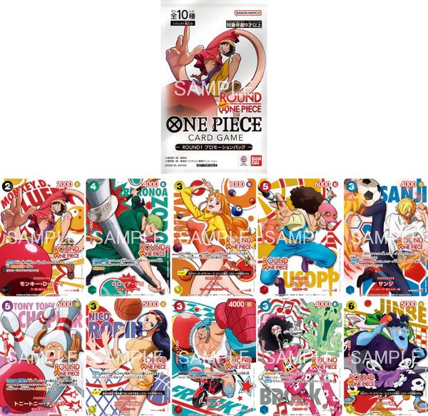 ONE PIECE CARD GAME × ROUND 1 Promo PACK 10