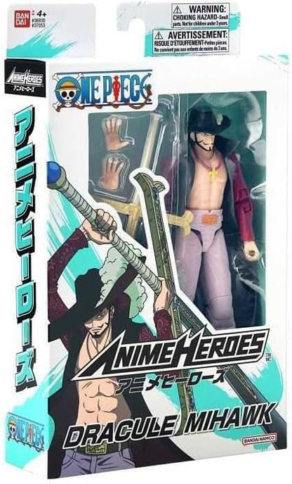 Anime Hero Articulating Figure - Bandai - One Piece - Dracule Mehawk Eye - 17cm