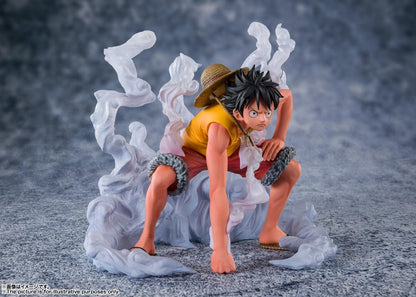 Tamashi Nations Figuarts Zero One Piece Extra Battle Monkey D. Luffy The Top Battle, Approx. 4.7 inches (120 mm), PVC & ABS Pre-painted Complete Figure