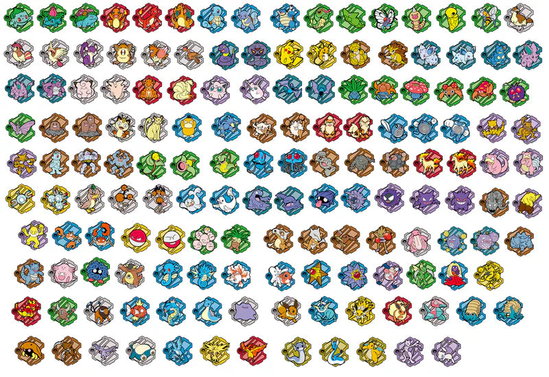 Pokemon Chinese Collect 151 puzzle refrigerator sticker set