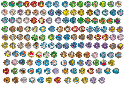 Pokemon Chinese Collect 151 puzzle refrigerator sticker set