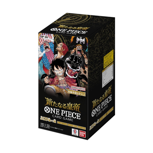 Bandai OP-09 One Piece The New Emperor Card Game, Box Packaging, 6 Card Per Pack x 24 Packs