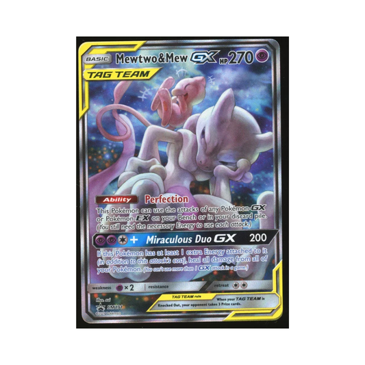 Mewtwo & Mew GX Black Star Promo SM191 Holo