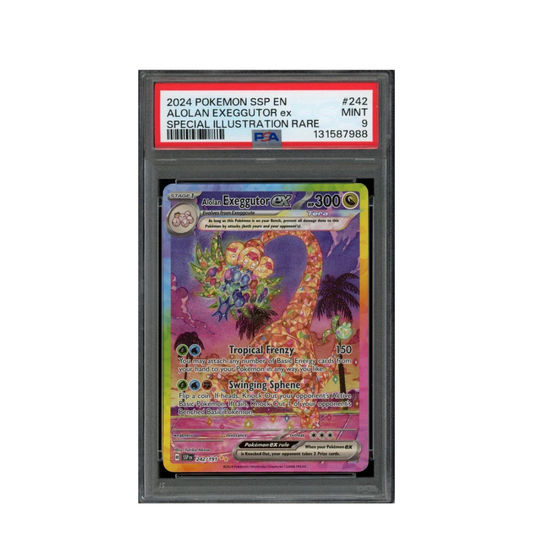 PSA 9 2024 POKEMON SSP EN ALOLAN EXEGGUTOR ex SPECIAL ILLUSTRATION RARE #242